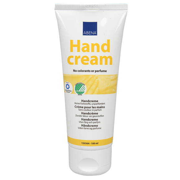 Crema suave para el cuidado de las manos. Contiene estearatos que ayudan a la piel a absorber la crema más rápidamente. Alta capacidad de hidratación sin ser grasosa. Contiene ingredientes que mantienen la piel hidratada. Sin colorantes o perfume.